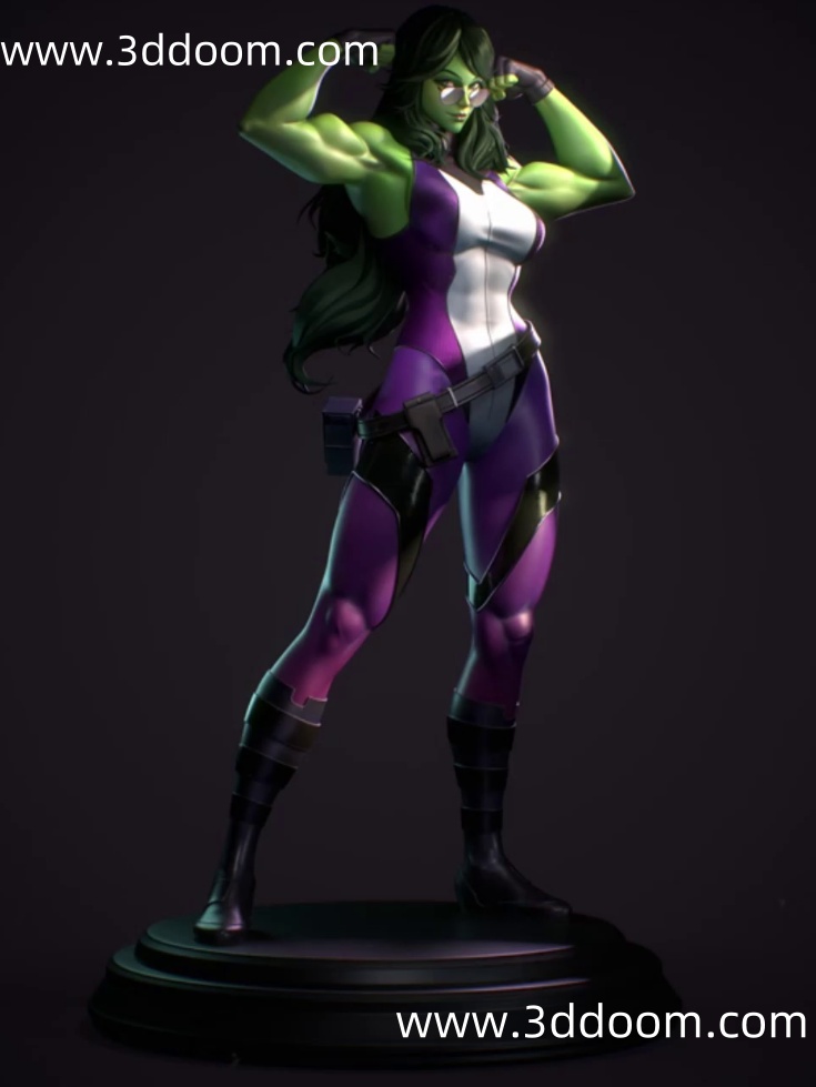 1286 She Hulk Marvel 漫威 女浩克-3D DOOM