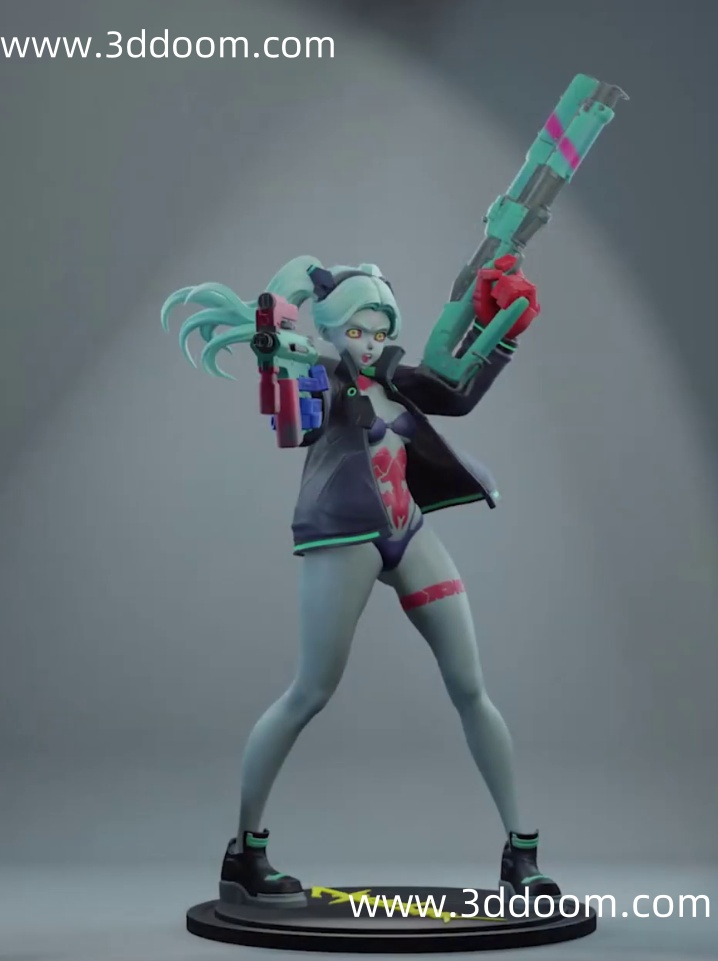 1315 Cyberpunk Edgerunners Rebecca 赛博朋克：边缘行者 瑞贝卡-3D DOOM