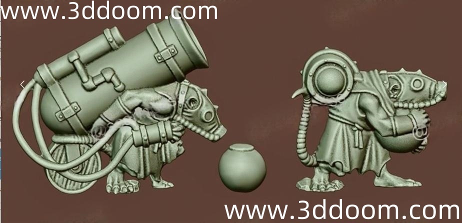 76 Poison Wind Mortar-3D DOOM
