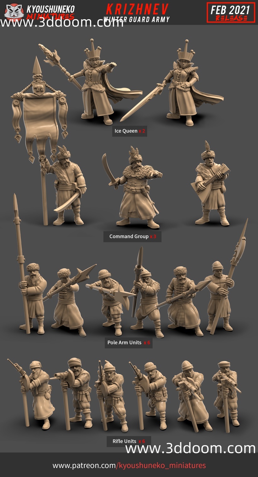 248 Kyoushuneko Miniatures - February 2021 - Krizhnev-3D DOOM