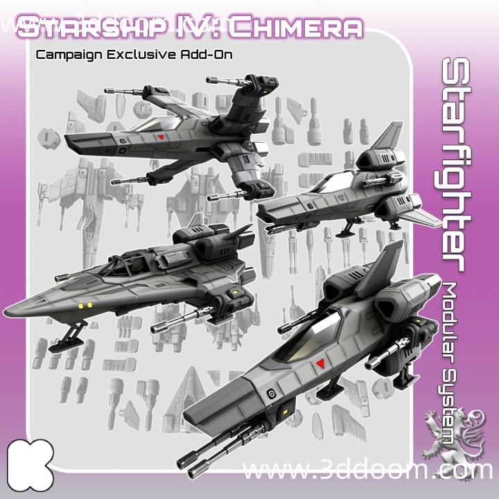 95 SS04-AE04 – Starfighter Modular System 1.3.2 – netfab-3D DOOM