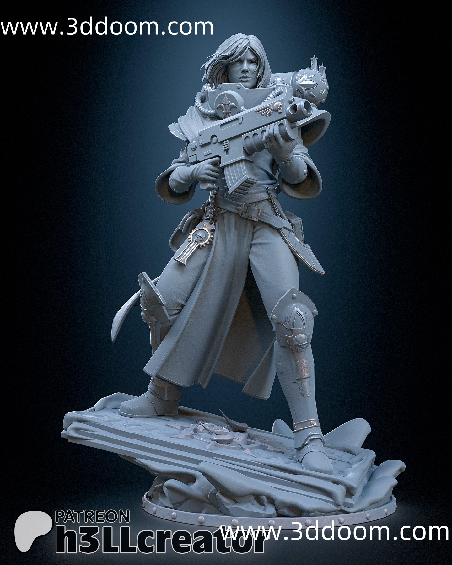 1208 Argenta Warhammer 40k 战锤 40K 阿斯塔特-3D DOOM