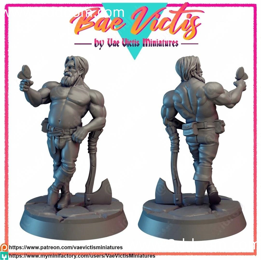 694 Vae_Victis_Miniatures_march_2023_Bae_Victis_Lumberjack-3D DOOM