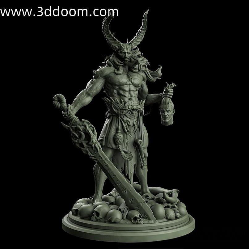460 Demonic Slayer Figure-3D DOOM