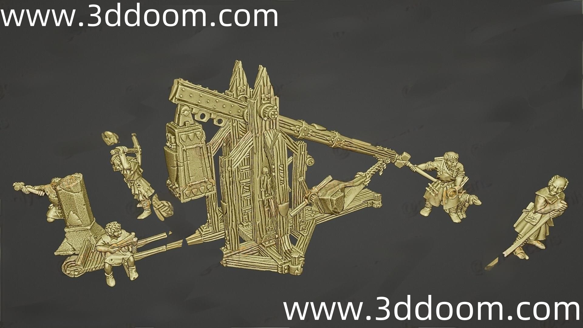 81 Retro Fantasy Britain Catapult-3D DOOM