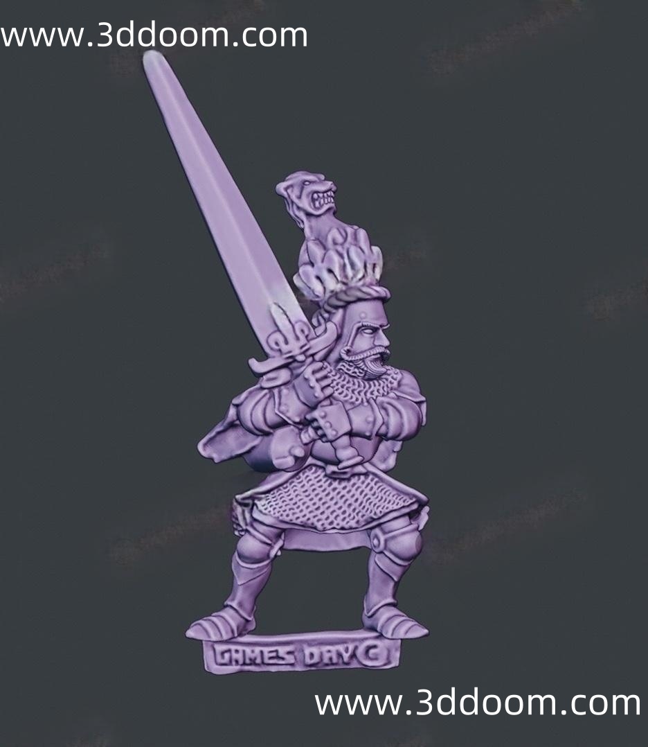 32 Bretonnian Games Day bigsword-3D DOOM