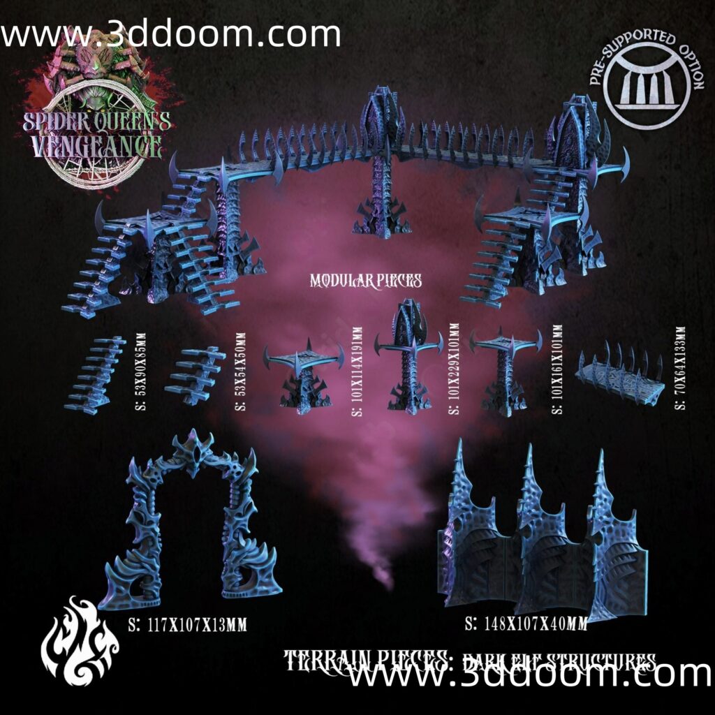 Terrain Pieces Dark elf Structures