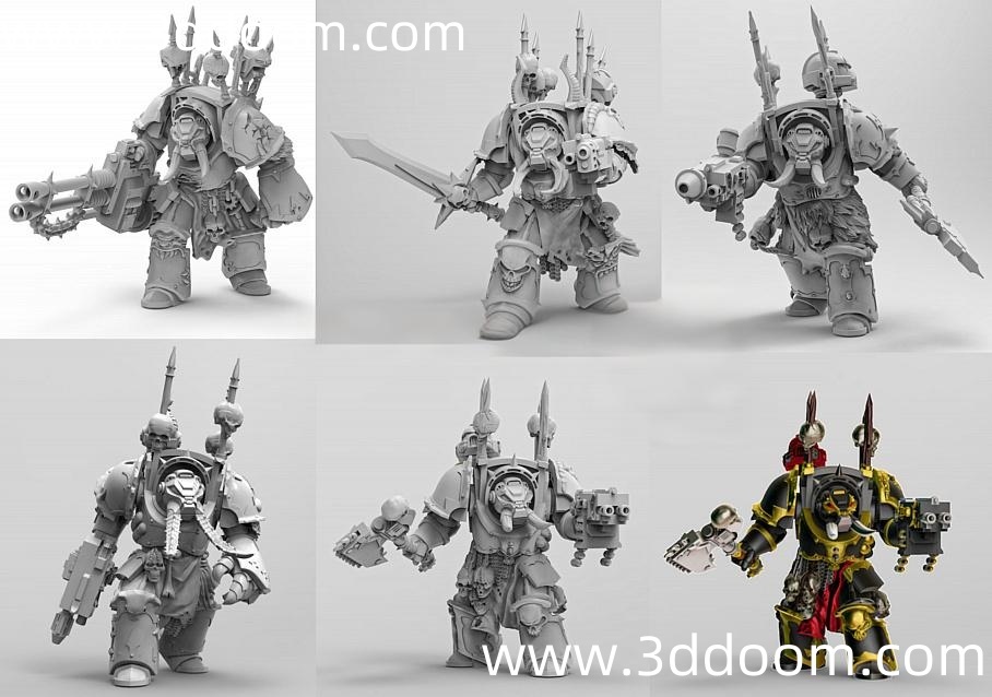 270 Warhammer Chaos Terminator Set-3D DOOM