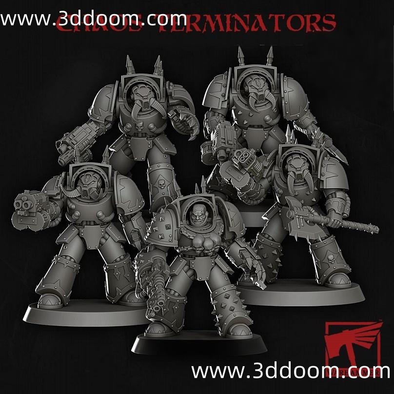 272 Warhammer Chaos Terminators Kit-3D DOOM