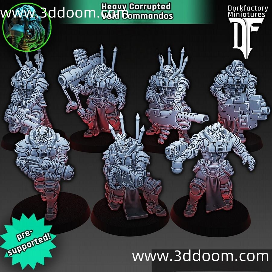 275 Warhammer Heavy Corrupted Void Commandos Set-3D DOOM