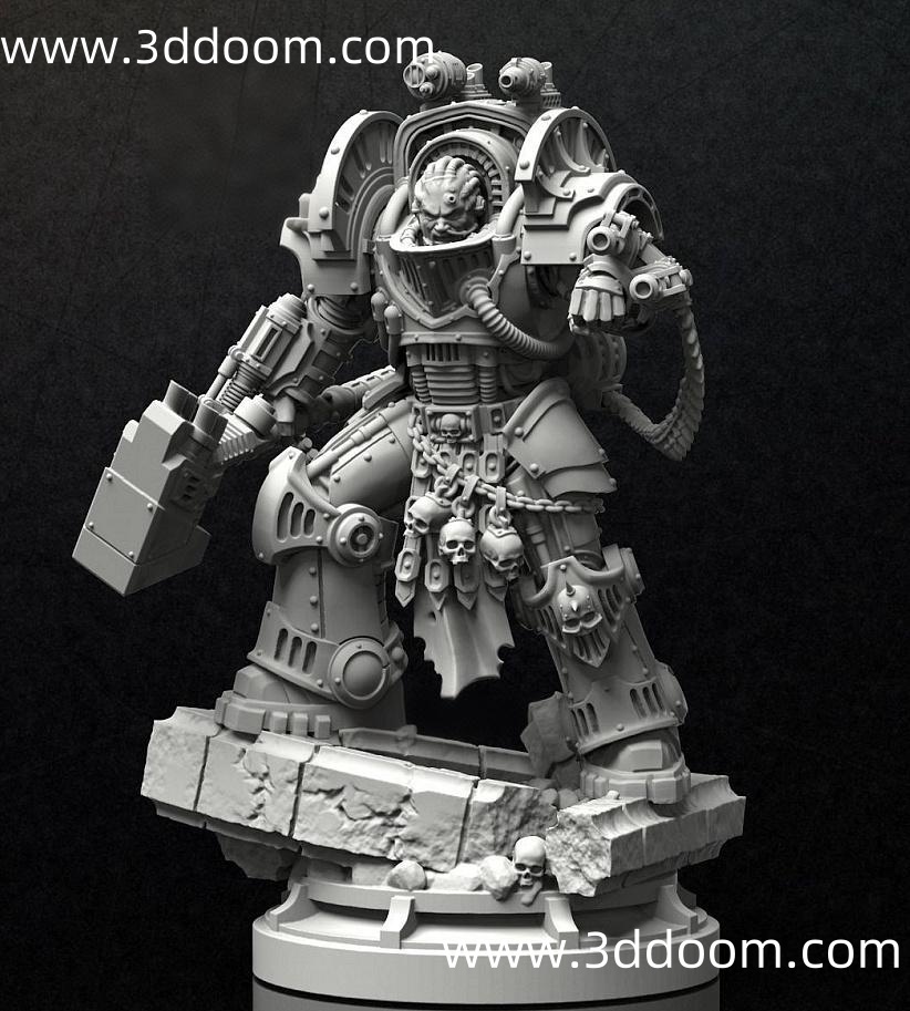 280 Warhammer Iron Knight-3D DOOM