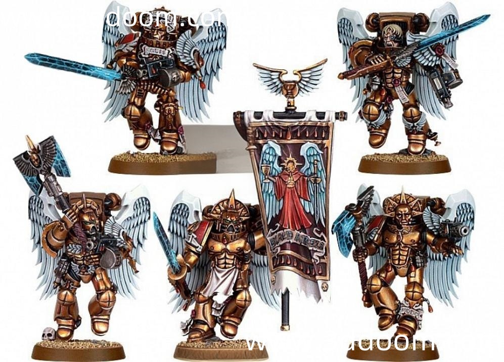 288 Warhammer Sanguinary Guard Set-3D DOOM