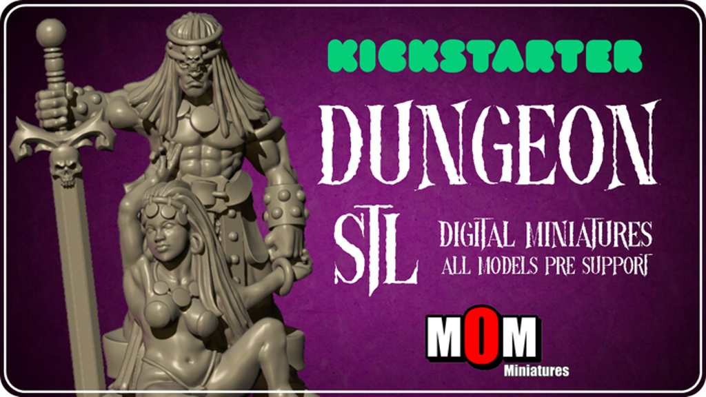 2.Dungeon (STL) MOMminiatures-3D DOOM