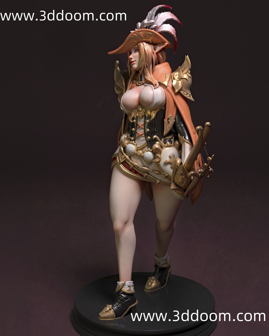 1015 Bard Girl 吟游少女-3D DOOM
