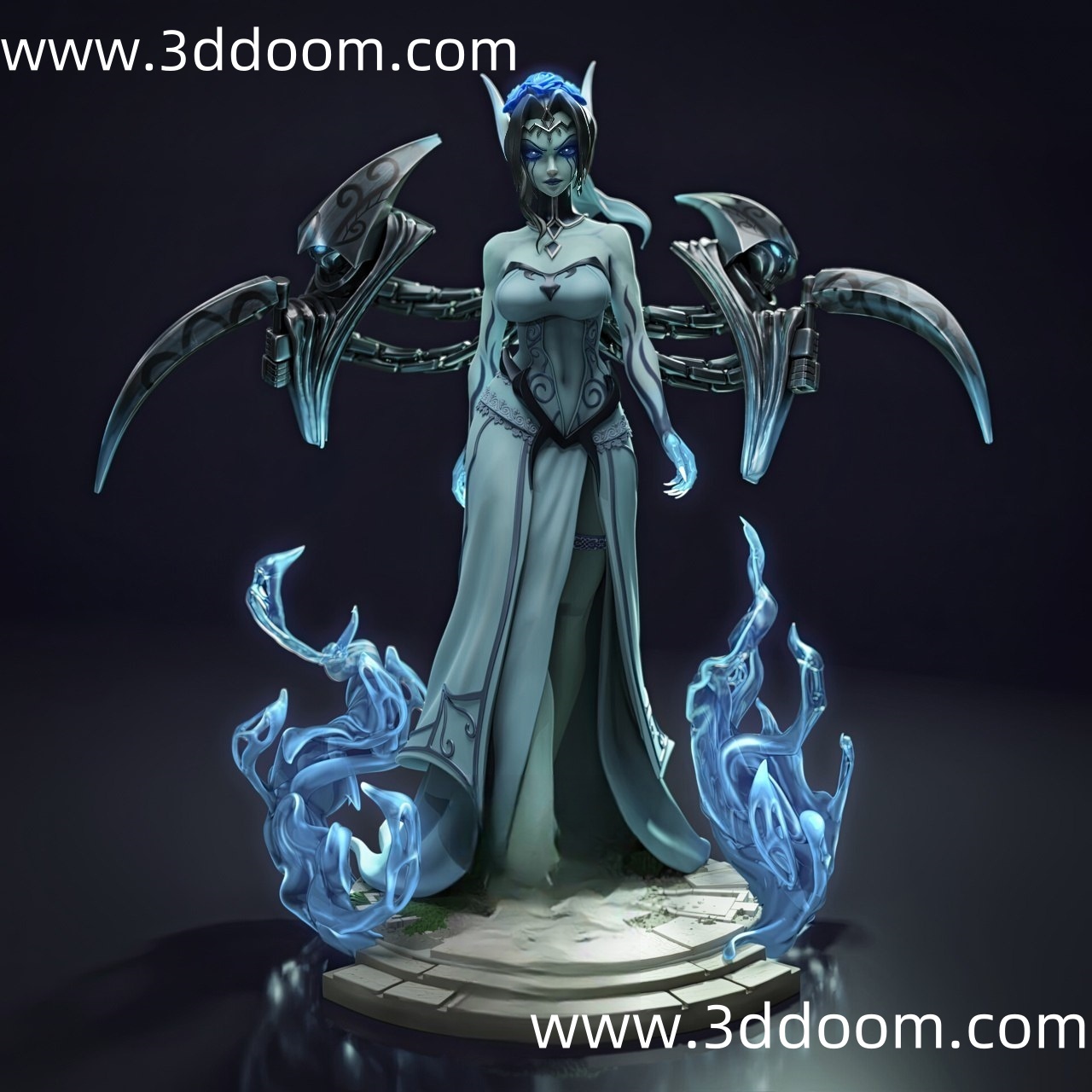 1058 Morgana League of Legends 英雄联盟 莫甘娜-3D DOOM