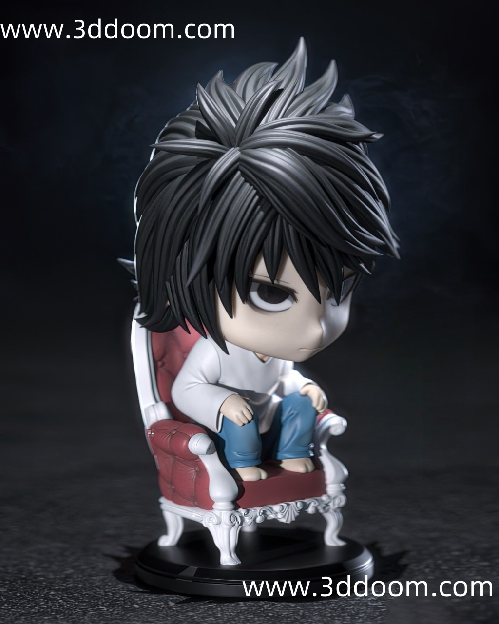 1026 Death Note L Chibi 死亡笔记 L-3D DOOM