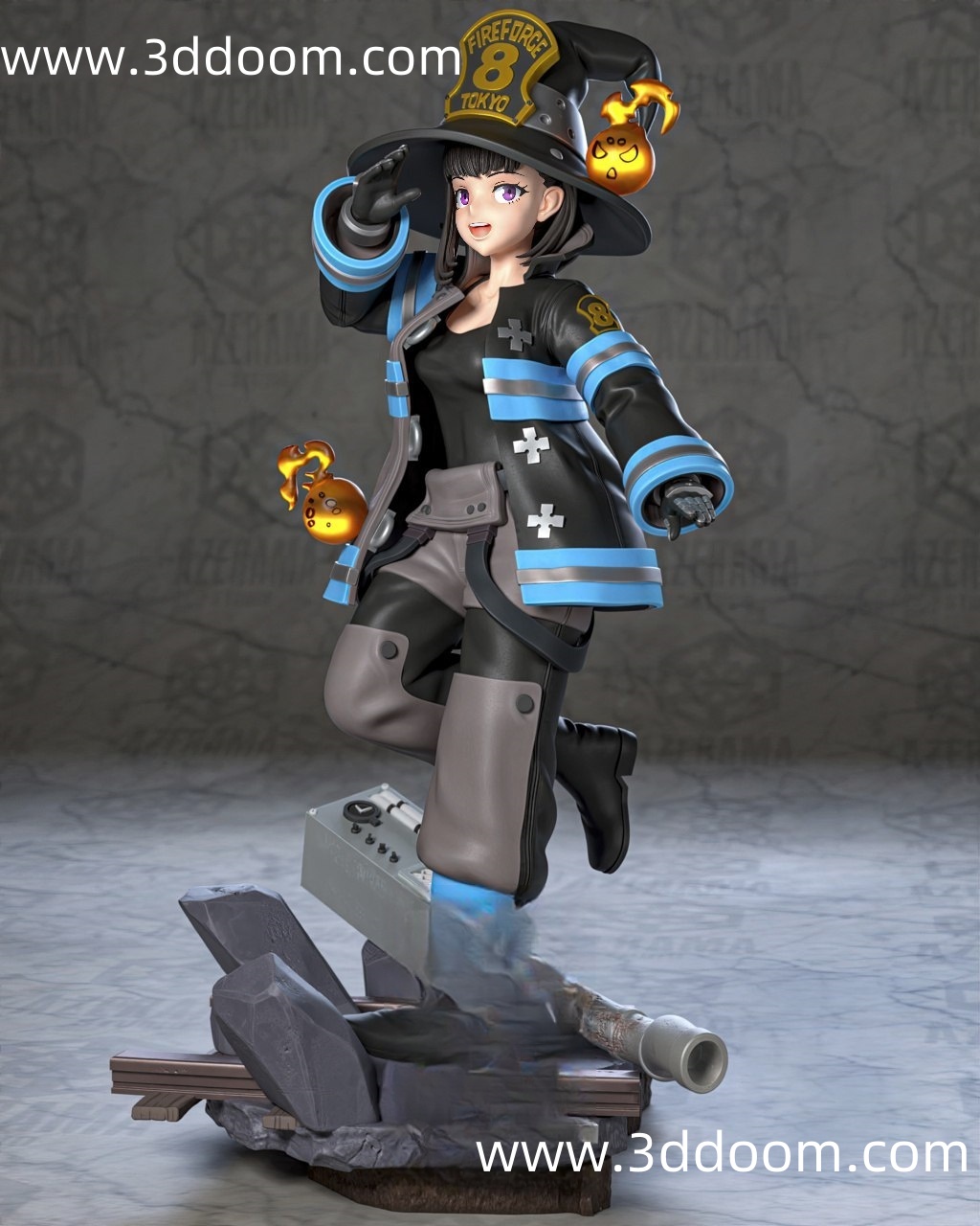 1066 Oze Maki+NSFW Fire Force 炎炎消防队 茉希尾濑-3D DOOM