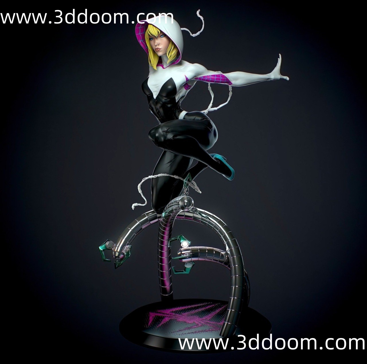 1081 Spider Gwen 蜘蛛侠 格温-3D DOOM