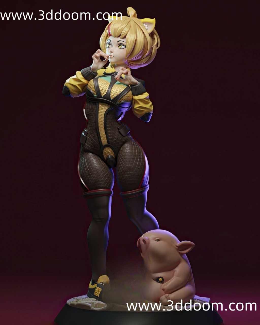 1099 Zhu Bajie 猪八戒-3D DOOM