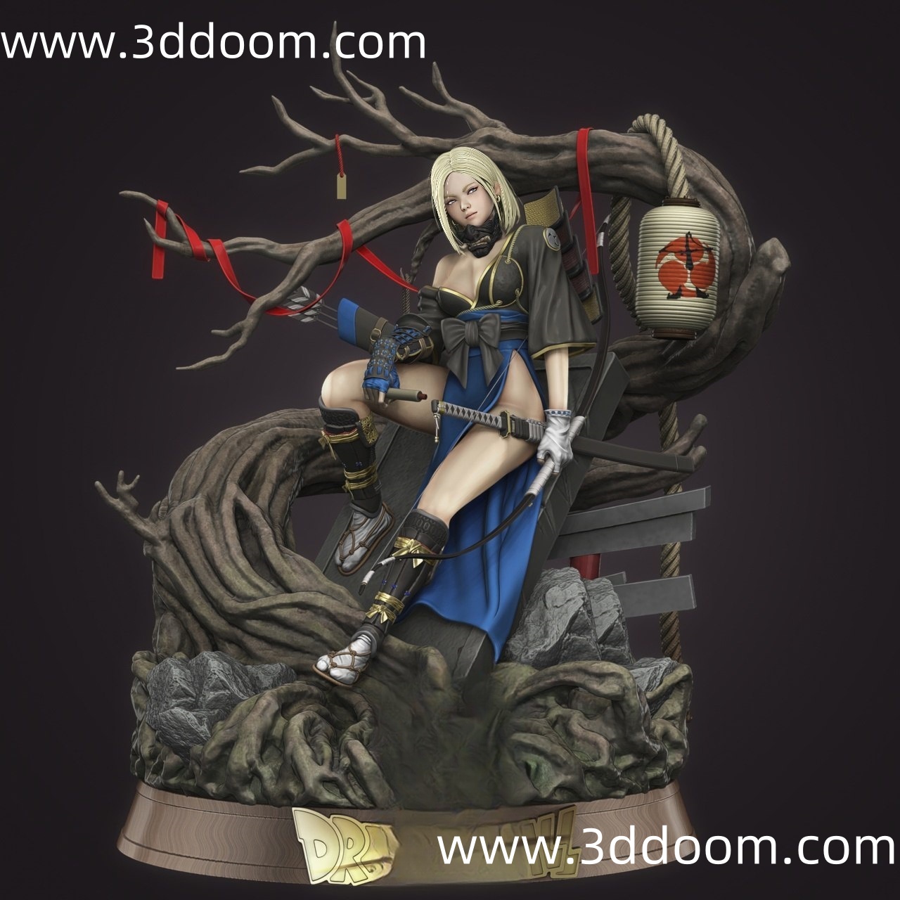 1007 Android 18 Dragon Ball 龙珠 人造人18号-3D DOOM