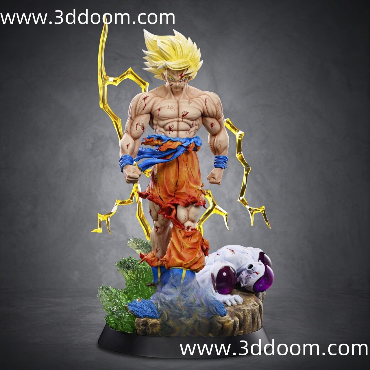 1036 Goku vs Freezer Dragon Ball 龙珠 孙悟空对战弗利萨-3D DOOM