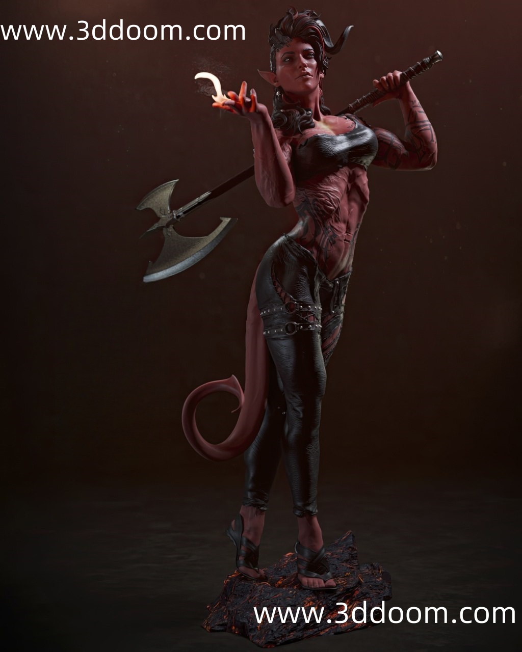 1045 Karlach Baldurs Gate 3 博德之门 卡菈克-3D DOOM