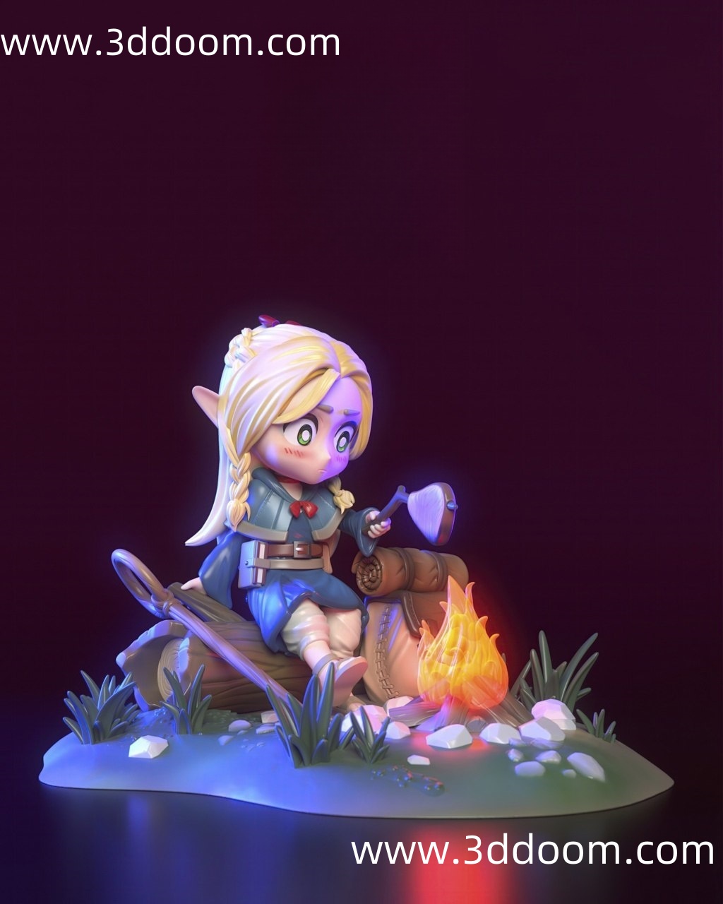 1054 Marcille Donato Delicious in Dungeon迷宫饭 玛露西尔-3D DOOM