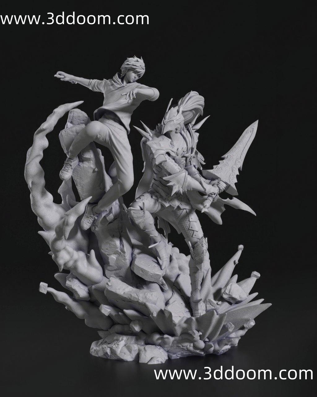 1188 Sung Jinwoo  Solo Leveling 我独自升级 程肖宇-3D DOOM