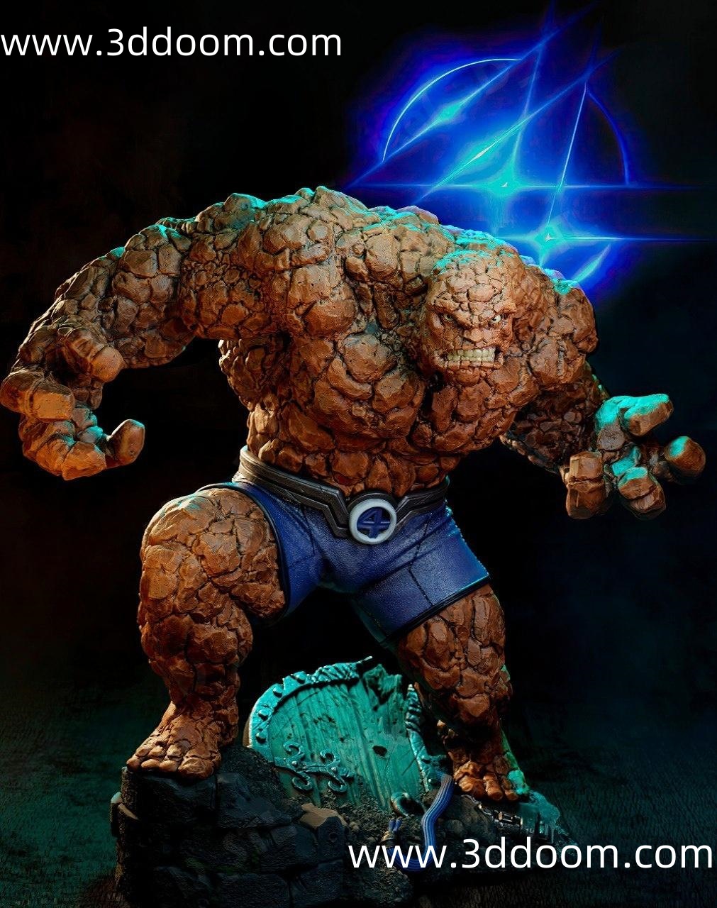1110 Ben Grimm Fantastic Four 神奇四侠 石头人-3D DOOM