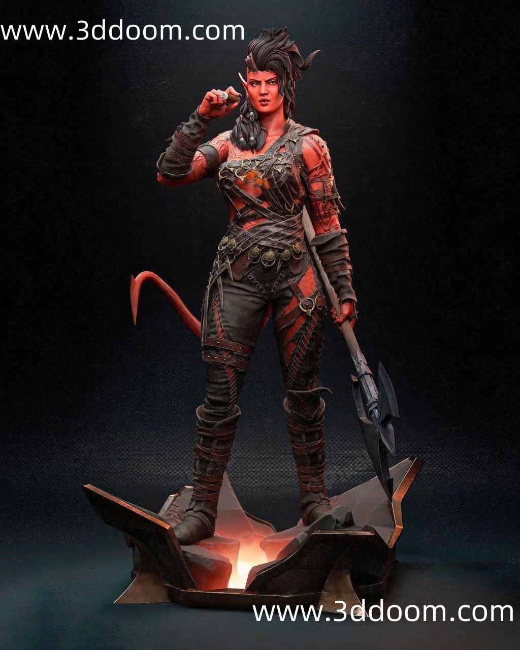 1142 Karlach Baldurs Gate 3 博德之门 卡菈克-3D DOOM