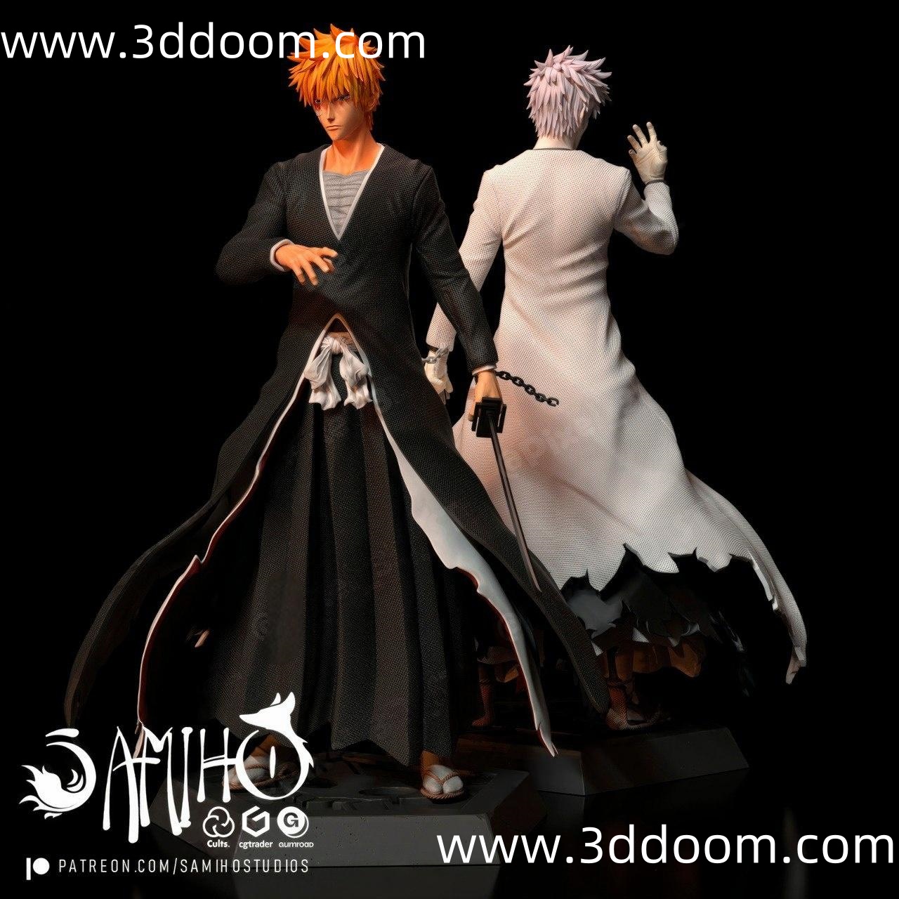 1135 Ichigo Hollow Bleach 死神 虚化的一护-3D DOOM