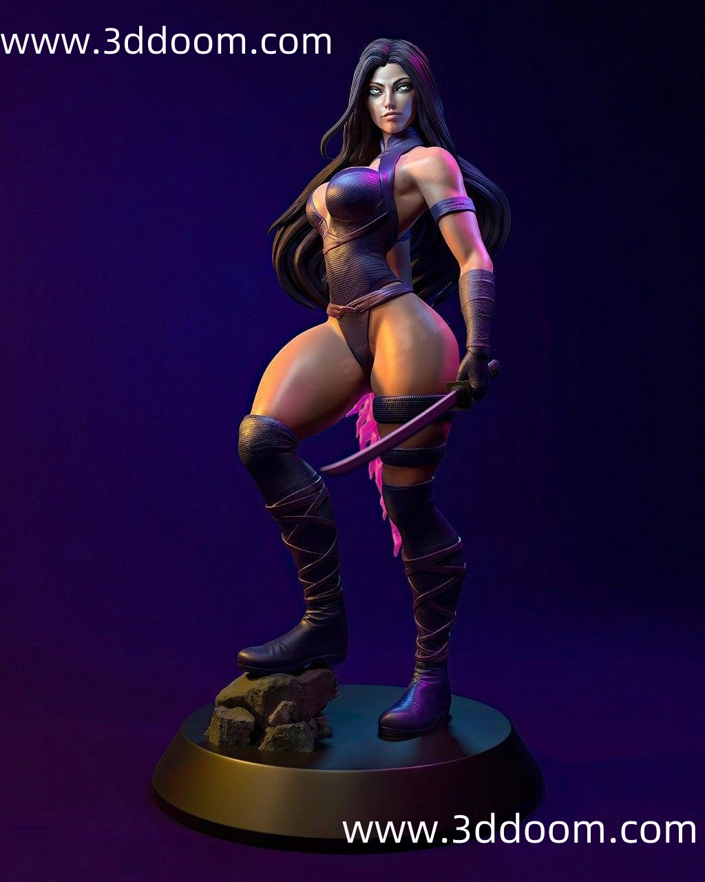 1174 Psylocke X Men X-战警 灵蝶-3D DOOM