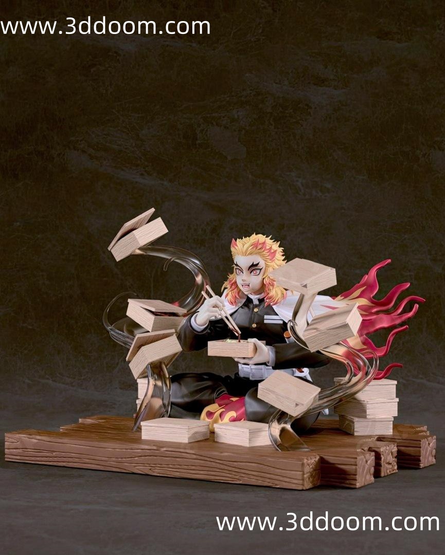 1180 Rengoku Demon Slayer 鬼灭之刃 炼狱杏寿郎-3D DOOM