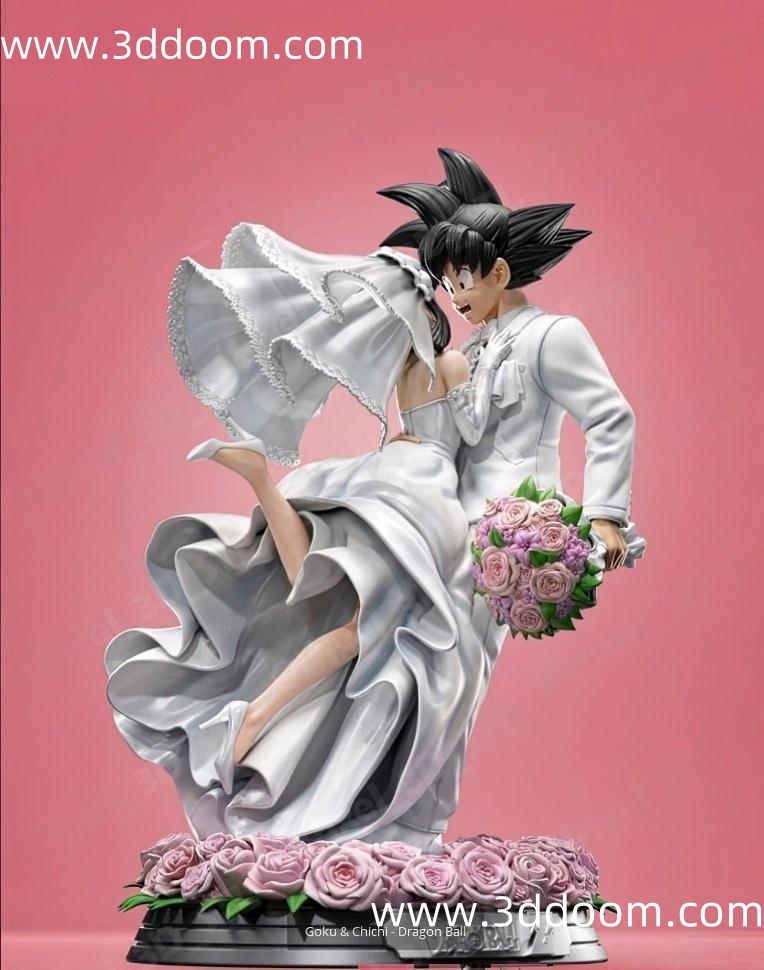 1117 Chichi x Goku Dragon Ball 龙珠 琪琪和孙悟空-3D DOOM