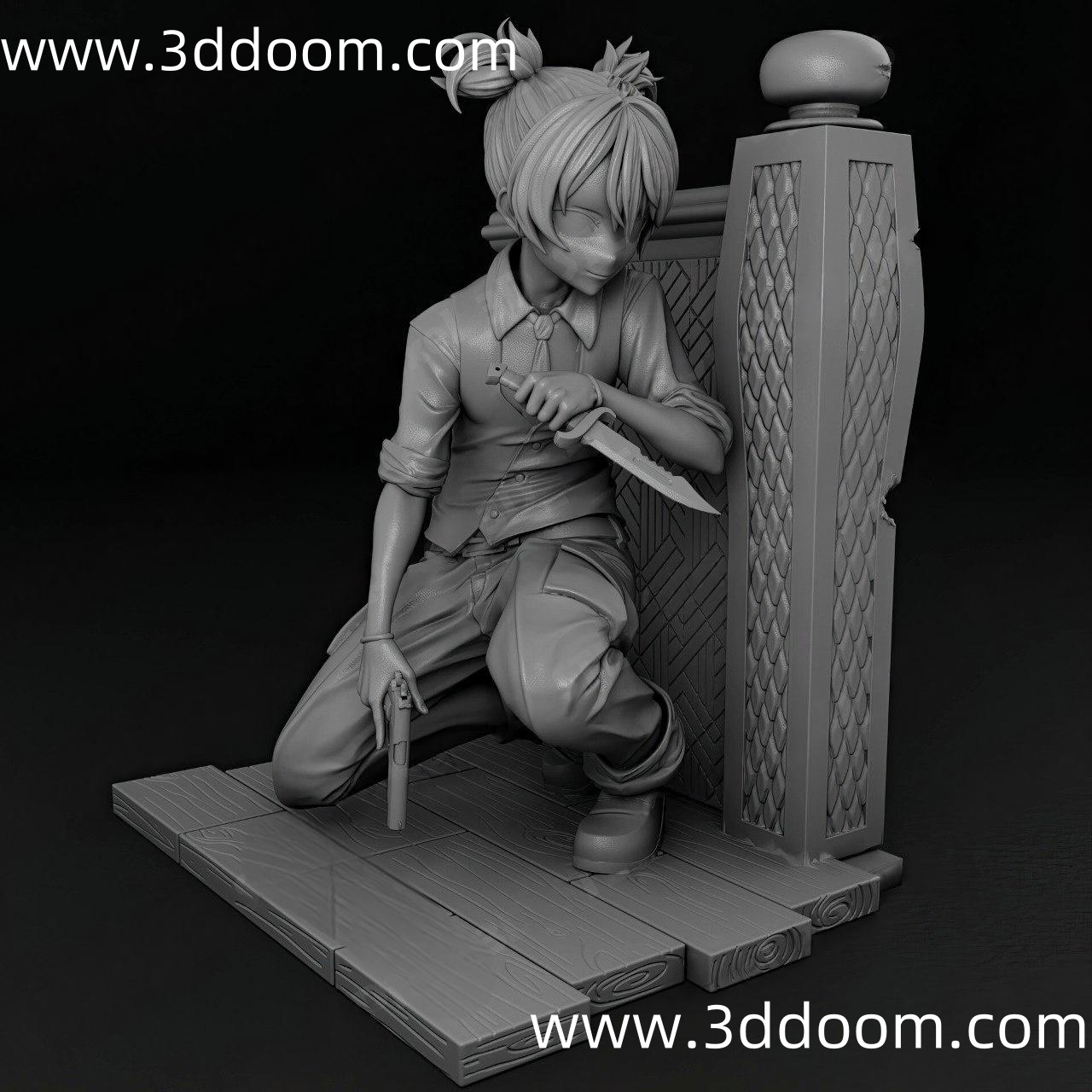 1160 Nagusa Shiota Assassination Classroom 暗杀教室 潮田渚-3D DOOM