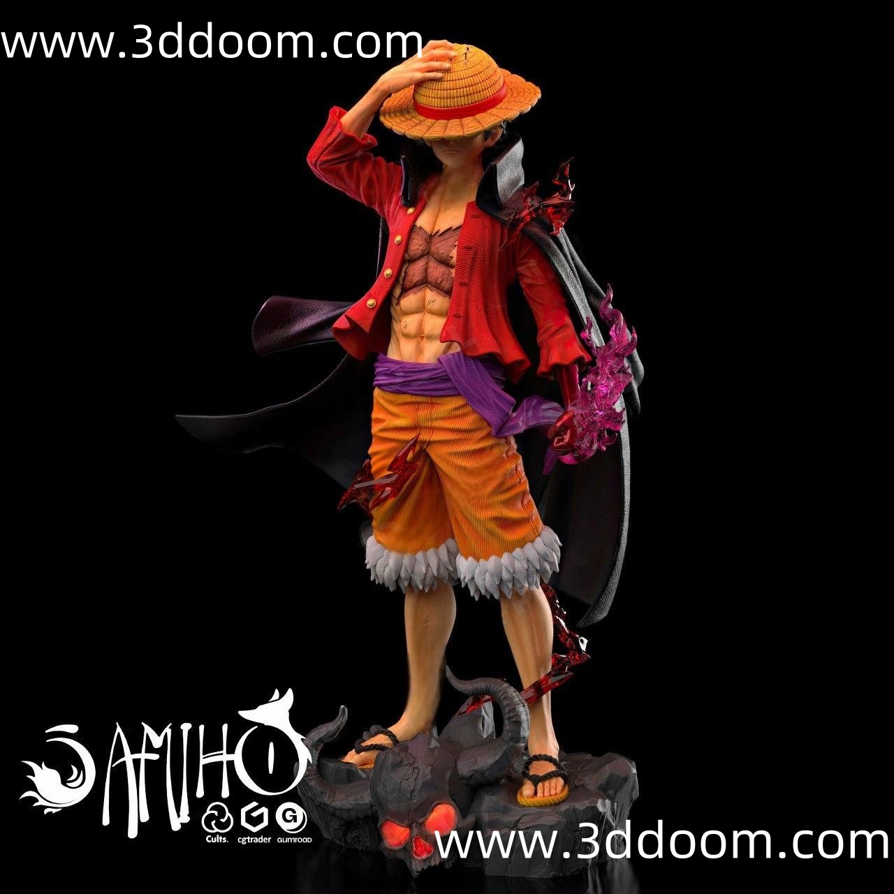 1260 Luffy One Piece 海贼王 路飞-3D DOOM