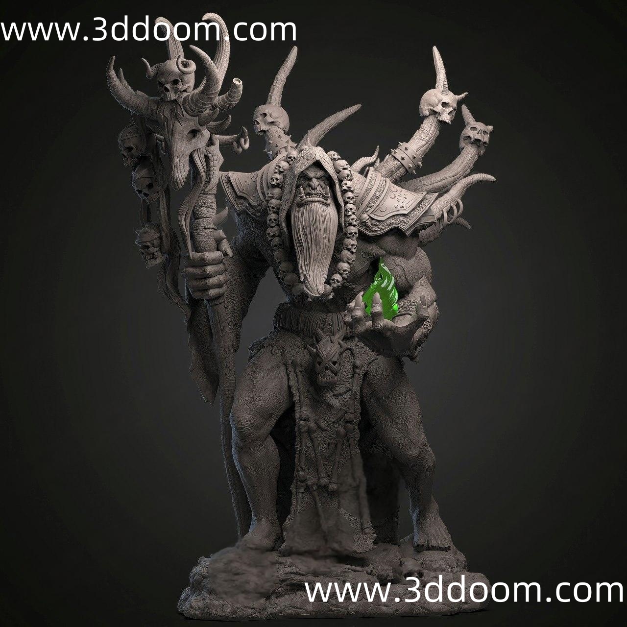 1242 Guldan World of Warcraft 魔兽世界 古尔丹-3D DOOM