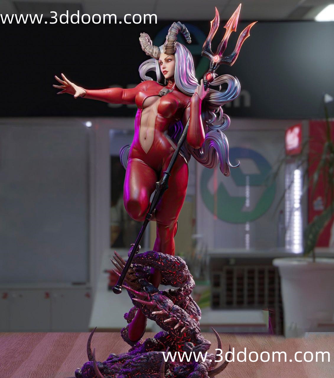 1284 Satana Hellstrom 漫威 萨塔娜-3D DOOM