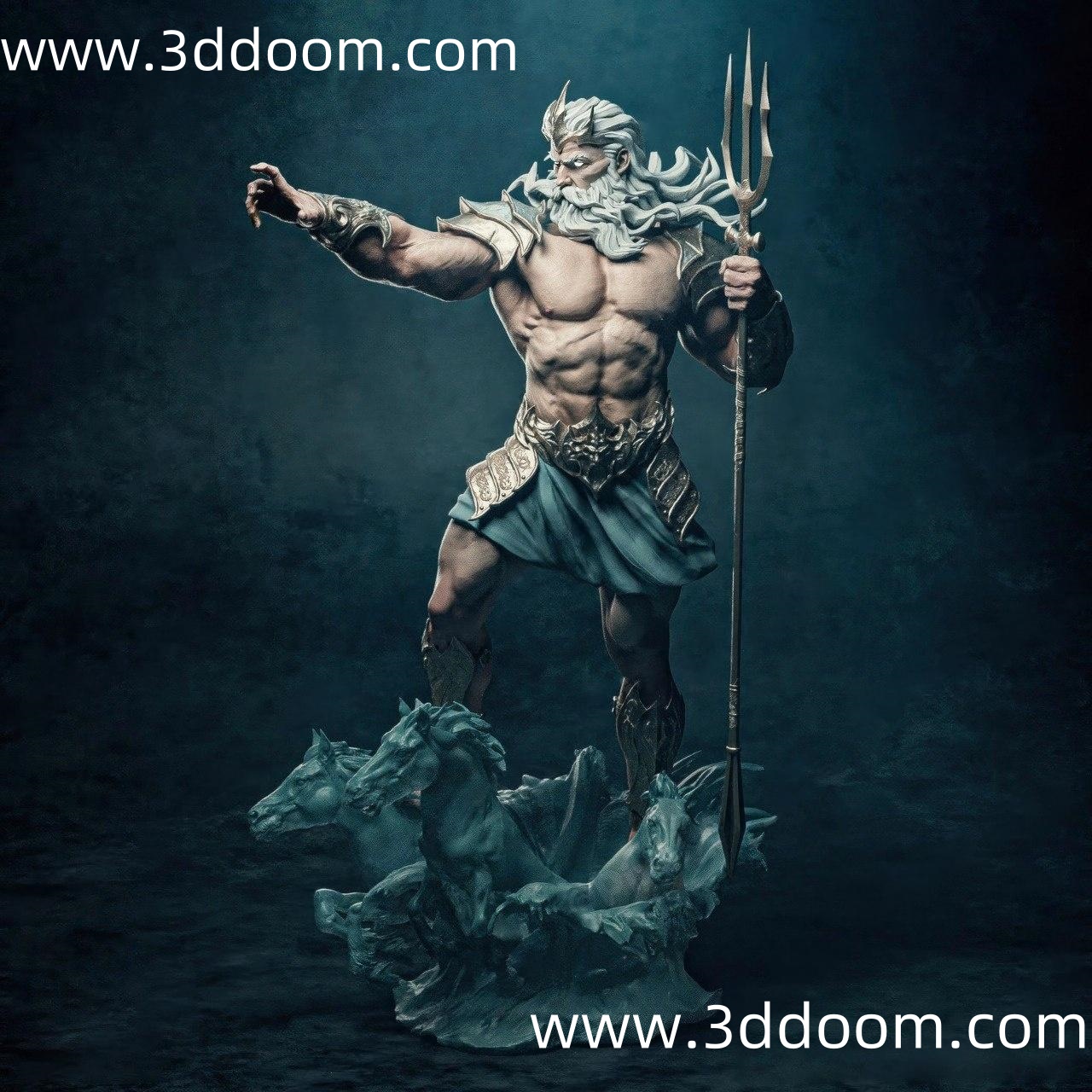 1272 Poseidon 希腊神话 波塞冬-3D DOOM