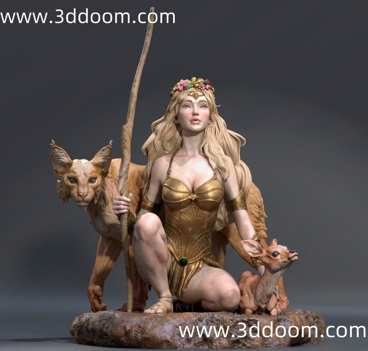 1209 Artemis 古希腊神话 阿尔忒弥斯-3D DOOM