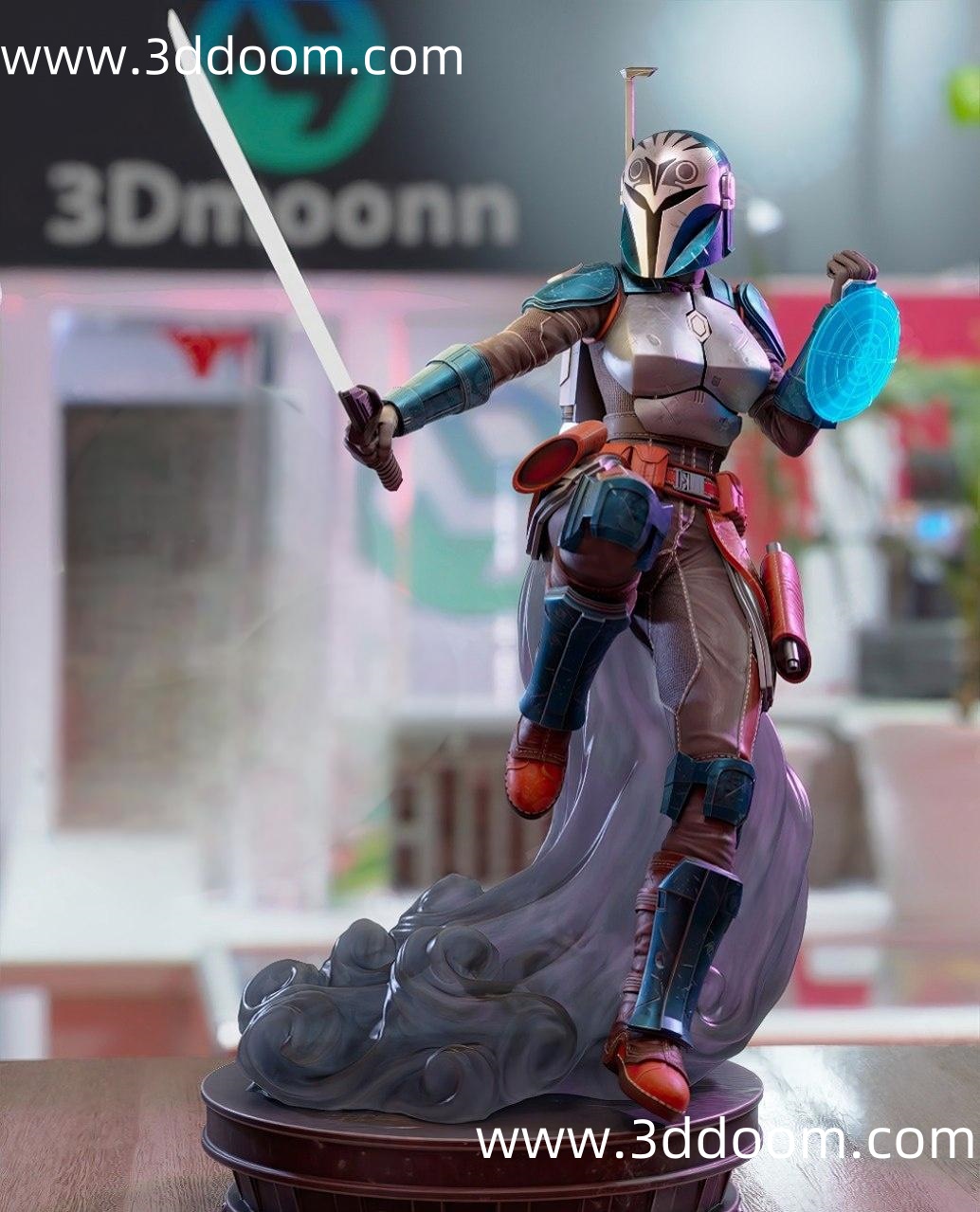 1307 Bo Katan Kryze Mandalorian 曼达洛人 博 - 卡坦・克里兹-3D DOOM