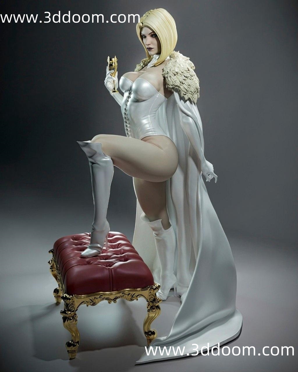 1324 Emma Frost Marvel 漫威 白皇后-3D DOOM