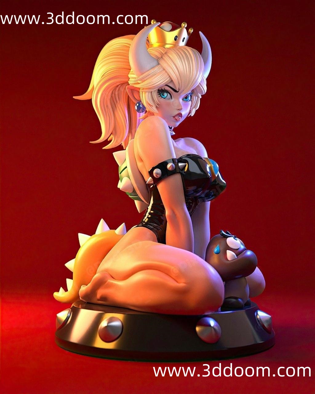 1308 Bowsette Mario 马里奥 鲍塞特-3D DOOM