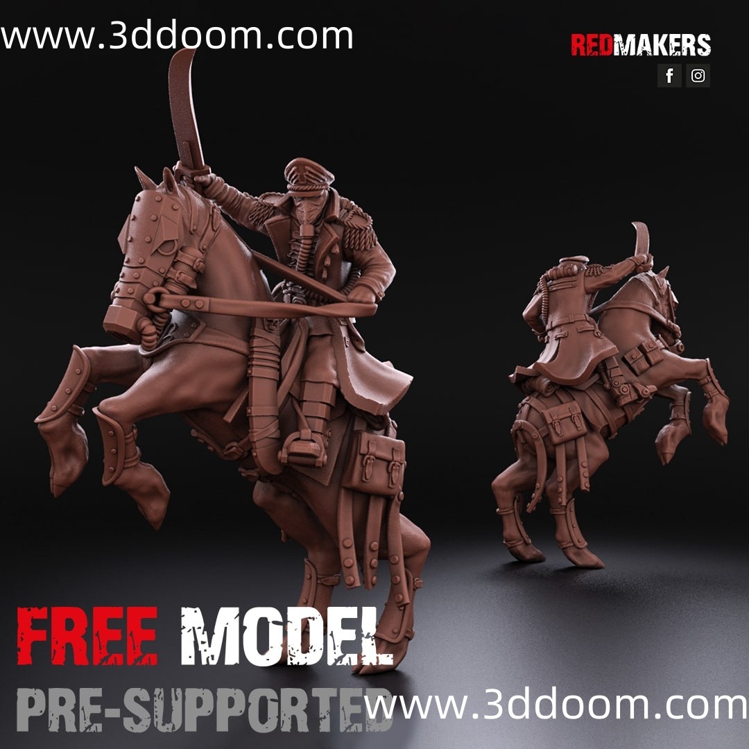 454 Death Squad – Mounted Commissar of the Imperial Force(+)-3D DOOM