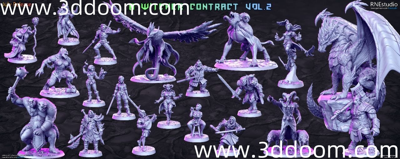 655 PRE SUPPORTED 26 A Witcher  Contract-3D DOOM