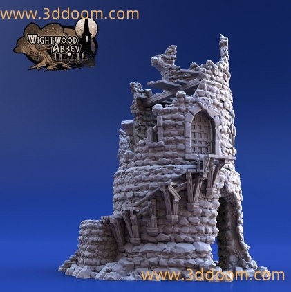 21 Ruined Rookery Tower-3D DOOM
