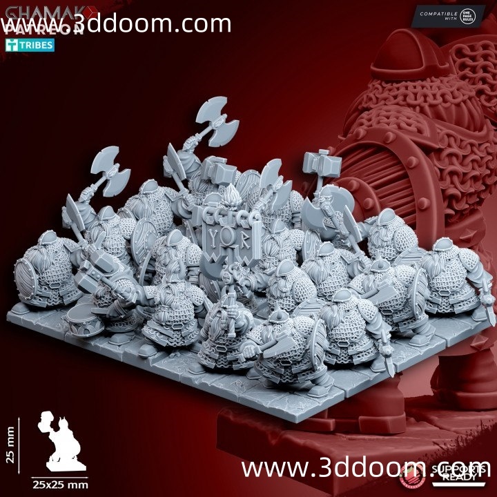 731 839_Clan_Warriors_with_shields-3D DOOM