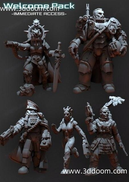 627 Digital Forge Welcome Pack-3D DOOM