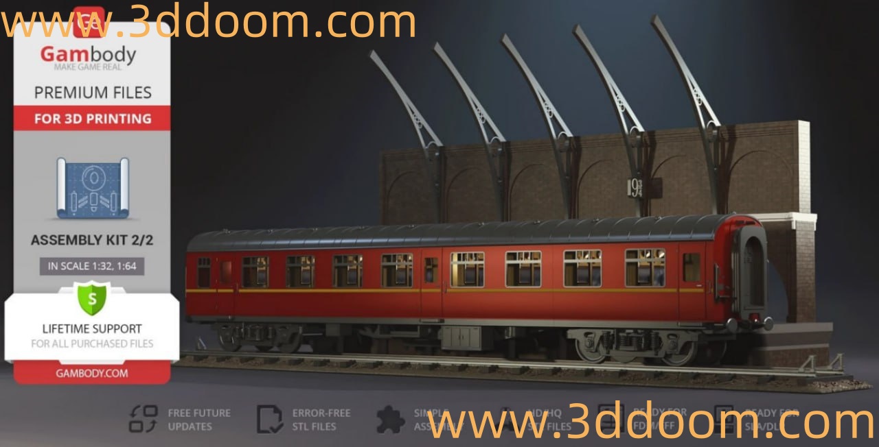 8 Gambody Hogwarts Express Kit 2 - Wagon and Platform-3D DOOM