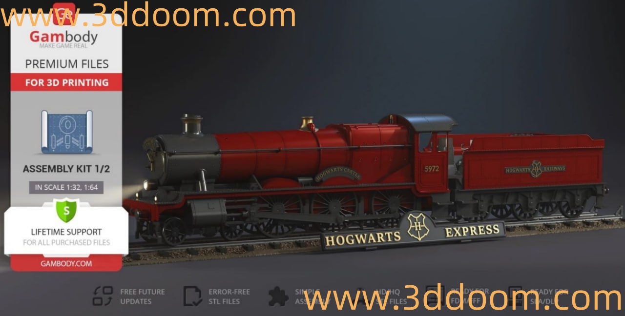 7 Gambody Hogwarts Express Kit 1 - Steam Locomotive-3D DOOM